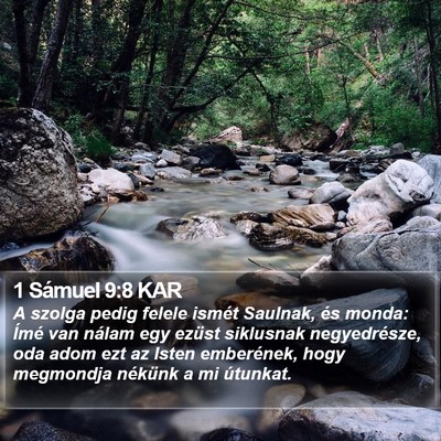 1 Sámuel 9:8 KAR Bible Verse Image