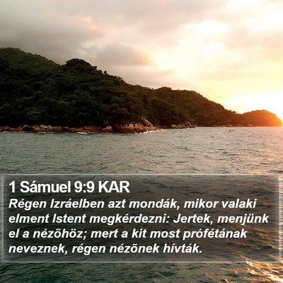 1 Sámuel 9:9 KAR Bible Verse Image