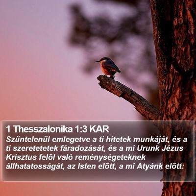 1 Thesszalonika 1:3 KAR Bible Verse Image