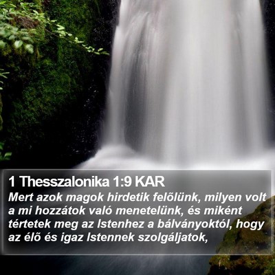 1 Thesszalonika 1:9 KAR Bible Verse Image