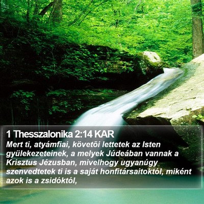 1 Thesszalonika 2:14 KAR Bible Verse Image