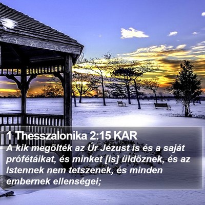1 Thesszalonika 2:15 KAR Bible Verse Image
