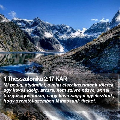 1 Thesszalonika 2:17 KAR Bible Verse Image