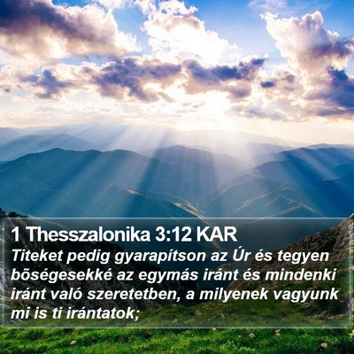 1 Thesszalonika 3:12 KAR Bible Verse Image