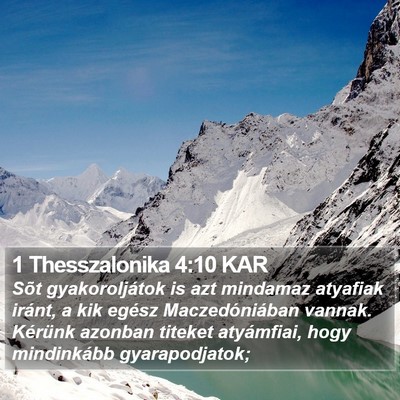 1 Thesszalonika 4:10 KAR Bible Verse Image