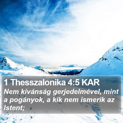 1 Thesszalonika 4:5 KAR Bible Verse Image
