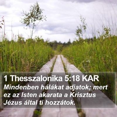 1 Thesszalonika 5:18 KAR Bible Verse Image