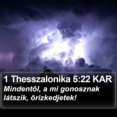 1 Thesszalonika 5:22 KAR Bible Verse Image