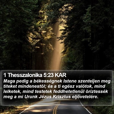 1 Thesszalonika 5:23 KAR Bible Verse Image