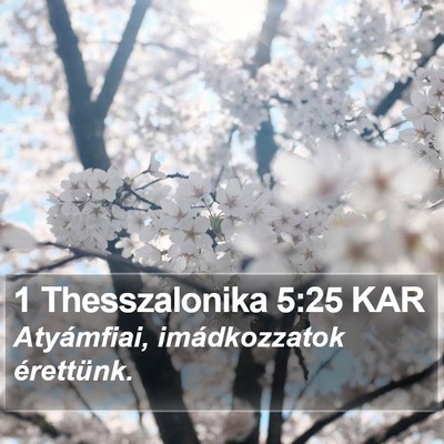 1 Thesszalonika 5:25 KAR Bible Verse Image
