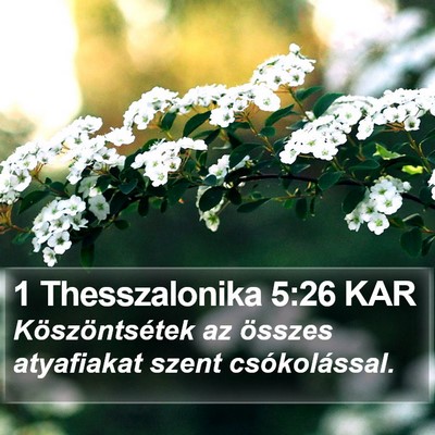 1 Thesszalonika 5:26 KAR Bible Verse Image