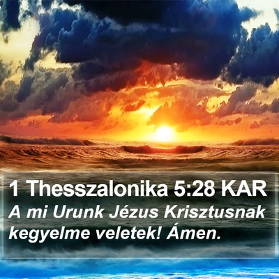 1 Thesszalonika 5:28 KAR Bible Verse Image
