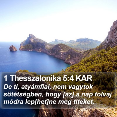 1 Thesszalonika 5:4 KAR Bible Verse Image