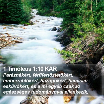 1 Timóteus 1:10 KAR Bible Verse Image