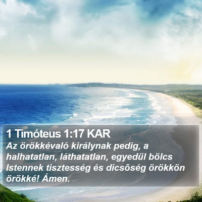 1 Timóteus 1:17 KAR Bible Verse Image