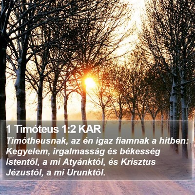 1 Timóteus 1:2 KAR Bible Verse Image