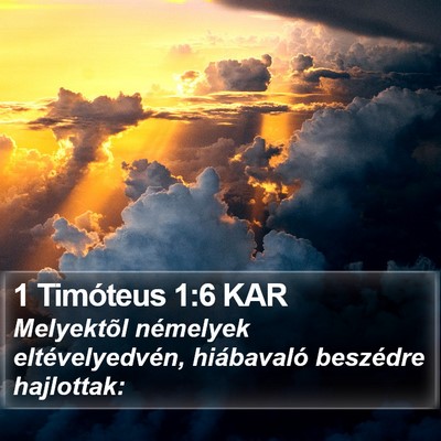 1 Timóteus 1:6 KAR Bible Verse Image