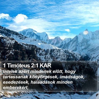 1 Timóteus 2:1 KAR Bible Verse Image