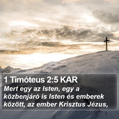 1 Timóteus 2:5 KAR Bible Verse Image
