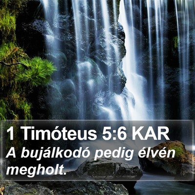 1 Timóteus 5:6 KAR Bible Verse Image