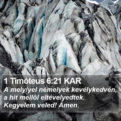 1 Timóteus 6:21 KAR Bible Verse Image