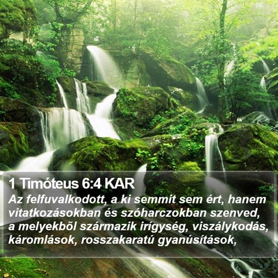 1 Timóteus 6:4 KAR Bible Verse Image