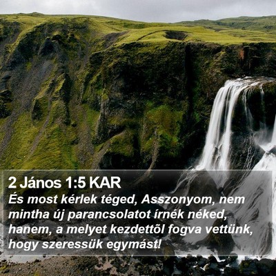 2 János 1:5 KAR Bible Verse Image