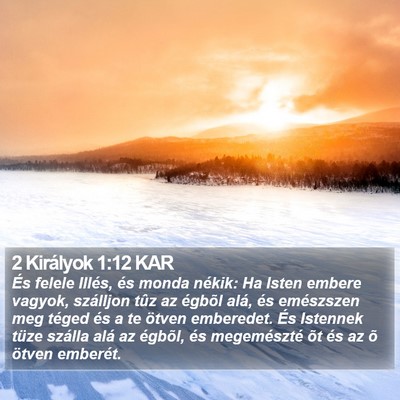 2 Királyok 1:12 KAR Bible Verse Image