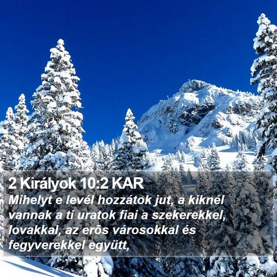 2 Királyok 10:2 KAR Bible Verse Image