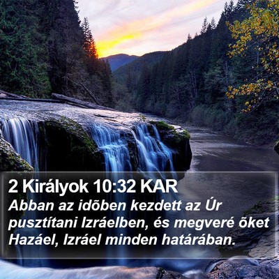 2 Királyok 10:32 KAR Bible Verse Image