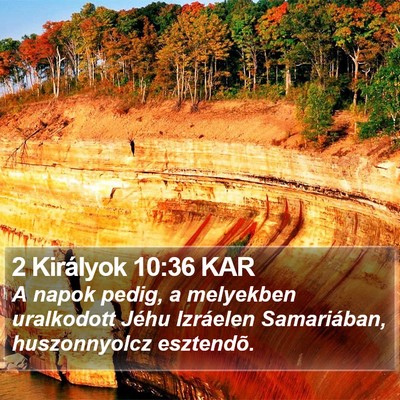 2 Királyok 10:36 KAR Bible Verse Image