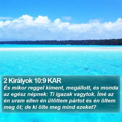 2 Királyok 10:9 KAR Bible Verse Image