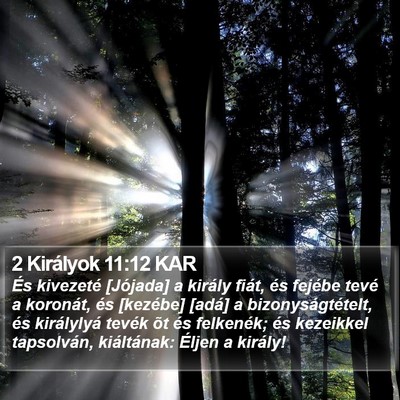 2 Királyok 11:12 KAR Bible Verse Image