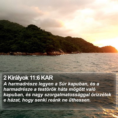 2 Királyok 11:6 KAR Bible Verse Image