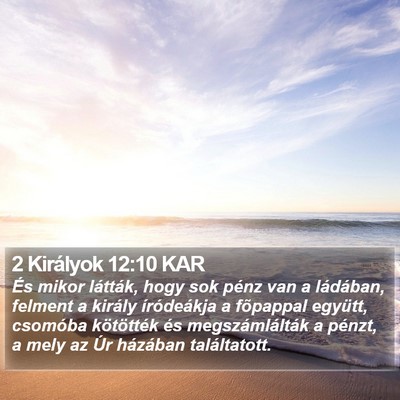 2 Királyok 12:10 KAR Bible Verse Image