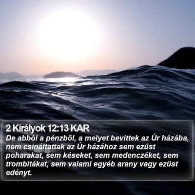 2 Királyok 12:13 KAR Bible Verse Image