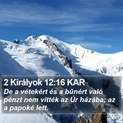 2 Királyok 12:16 KAR Bible Verse Image