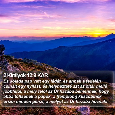 2 Királyok 12:9 KAR Bible Verse Image