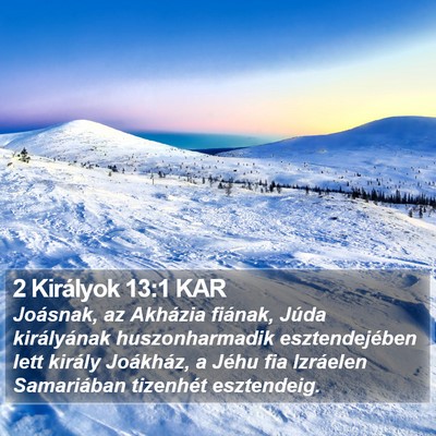 2 Királyok 13:1 KAR Bible Verse Image