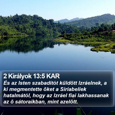 2 Királyok 13:5 KAR Bible Verse Image