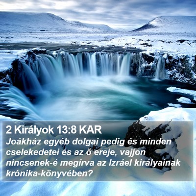 2 Királyok 13:8 KAR Bible Verse Image