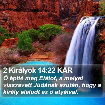 2 Királyok 14:22 KAR Bible Verse Image
