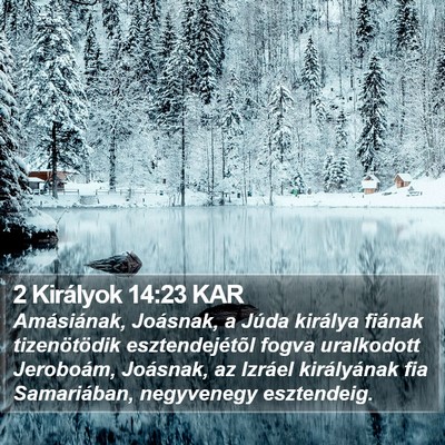2 Királyok 14:23 KAR Bible Verse Image