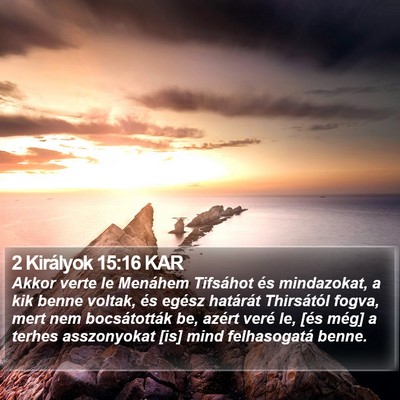 2 Királyok 15:16 KAR Bible Verse Image