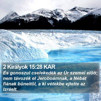 2 Királyok 15:28 KAR Bible Verse Image