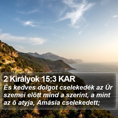 2 Királyok 15:3 KAR Bible Verse Image