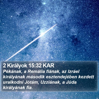 2 Királyok 15:32 KAR Bible Verse Image