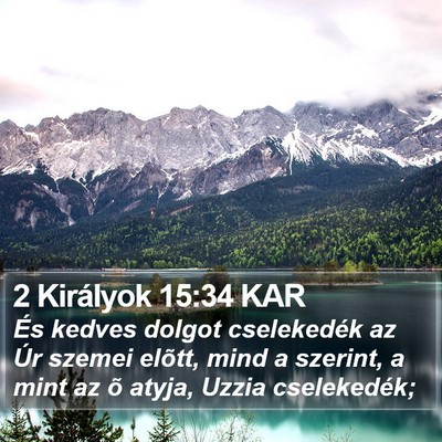 2 Királyok 15:34 KAR Bible Verse Image