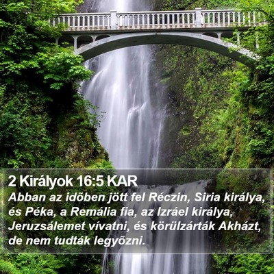 2 Királyok 16:5 KAR Bible Verse Image
