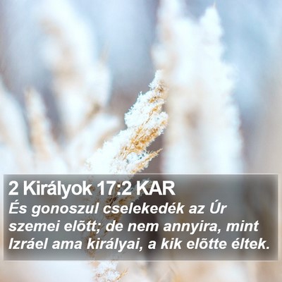 2 Királyok 17:2 KAR Bible Verse Image